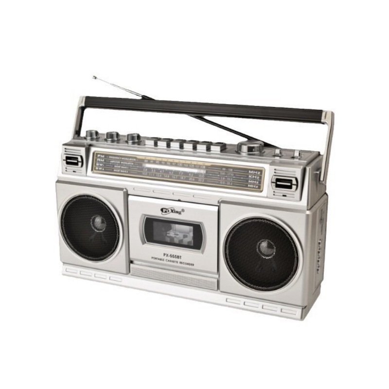 PX-555BT レトロレコーダー テープマシン 80年代 昔懐かしい ステレオレコーダー Bluetooth スピーカー|undefined