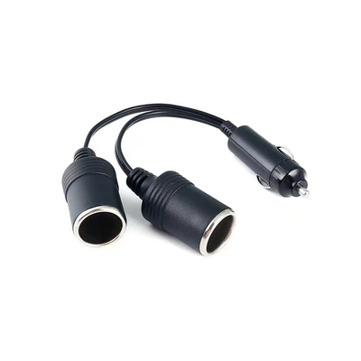 Car cigarette lighter one-to-two high-power Bakelite cigarette lighter one-to-two car charger female seat cigarette lighter female seat (Siqaret yandırıcısı) - -black-006-cigarette-lighter-socket-25cm18awg