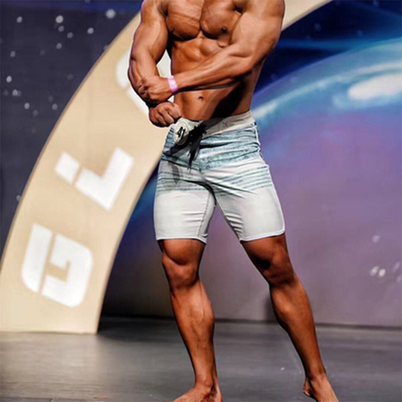 Men's Bodybuilding Competition Professional Pants Cross-border E-commerce Hot-selling Sports Quick-drying Shorts Surfing Beach Pants