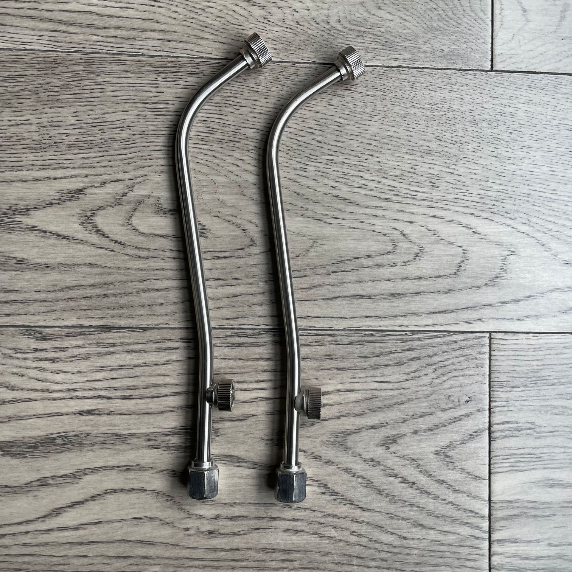 供应16cm25cm不锈钢本色扇形双喷头喷雾器汽油机喷头