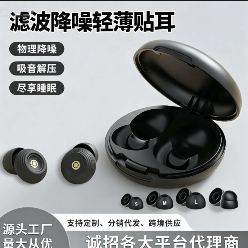 New Cross-Border Private Model Noise-Cancelling Earplugs for Sleep and Dormitory Use, Anti-Noise Silent Gadget, Professional Anti-Noise Spiral Earplugs