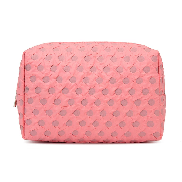 351 rose red polka dot octagonal bag