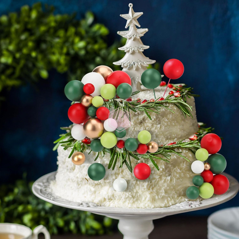 108 Balls Cake Decoration DIY Paper Cup Colorfulful Insert Foam Balloon Baking Wedding Happy Birthday Decorative Ball