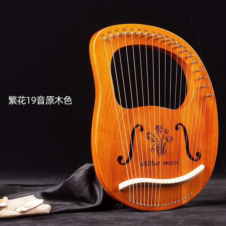 19-String lyre piano portátil 16-String small HARP principiante auto-Estudio 10-String lyre piano lyre instrumento musical