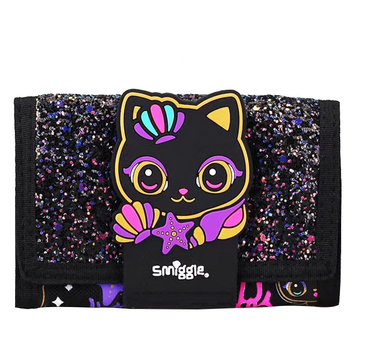 Australia smiggle estudiante titular de la tarjeta de la cartera de los niños plegable macho y hembra bus de dibujos animados titular de la tarjeta de regalo de cumpleaños