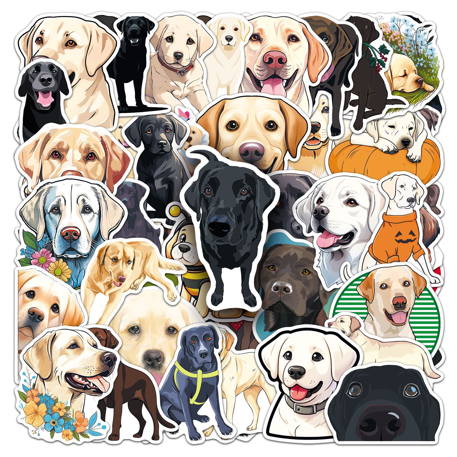Dog Pattern 1 Set Dog Learning PVC Cute Stickers