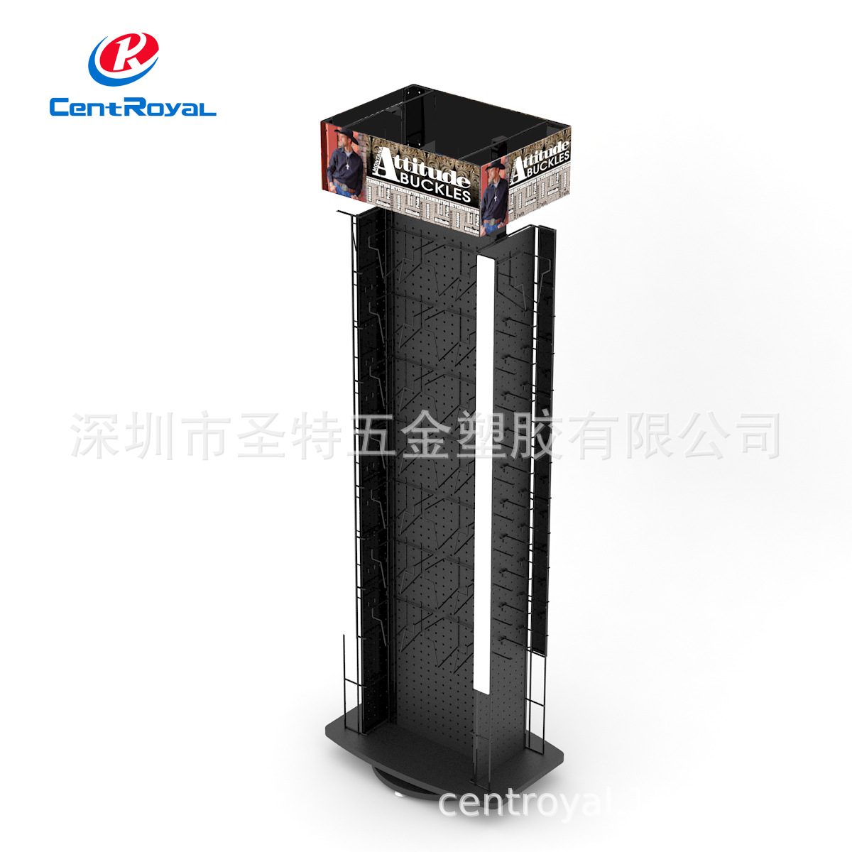 厂家直销 金属可旋转洞洞板架 服饰专柜专业货架  金属展示架