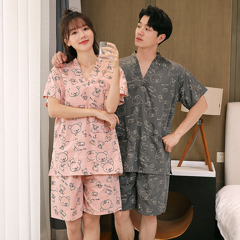 순면 스웨트 셔츠 여성의 새로운 플러스 사이즈 세트 발 치료 홈 옷 잠옷 마사지 목욕 남성 목욕 가운