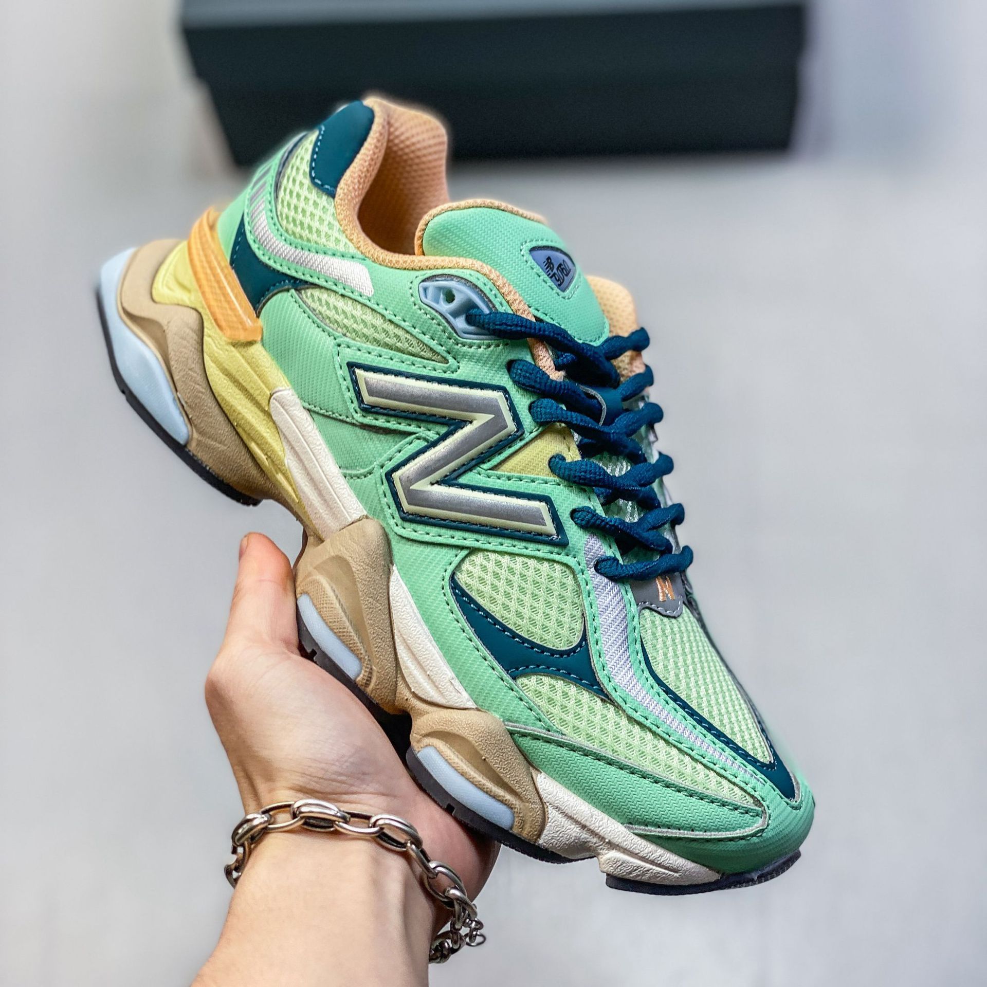 Pure original NB9060 retrógrado zapatos de zapatos de papá cómodos de amortiguación universal para hombres y mujeres zapatos deportivos de viaje y ocio