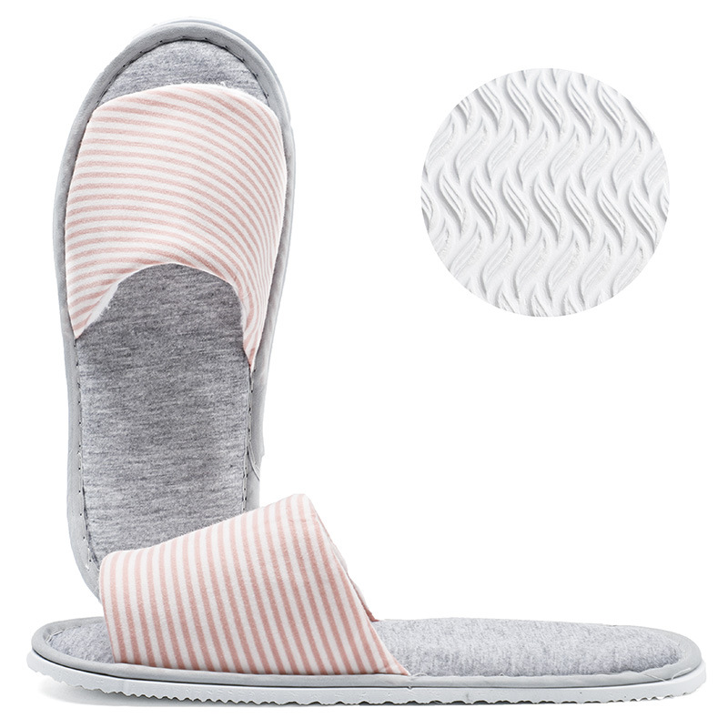 [New] 핑크 셔츠 천 슬리퍼 (프리 사이즈, 38 ~ 44 야드, 8mm 미끄럼 방지 밑창에 적합)