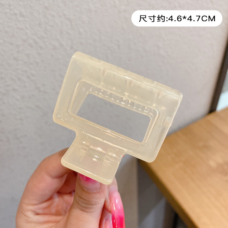 Corea del Sur ins horquilla cuadrada clip de la Cabeza trasera agarre del pelo estilo coreano elegante clip de pelo grande baño updo clip de tiburón