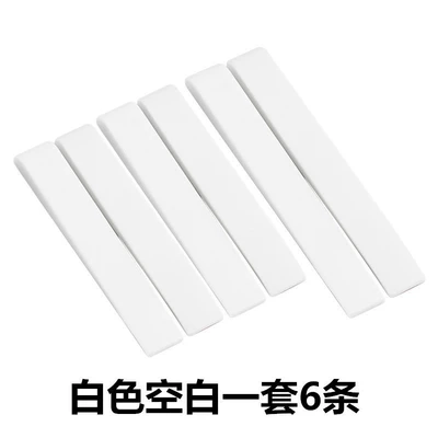 Anti-collision Strip Sticker Rearview Mirror: Qapı və bamper qoruyucu zolaqlar - pure-white-6-pack