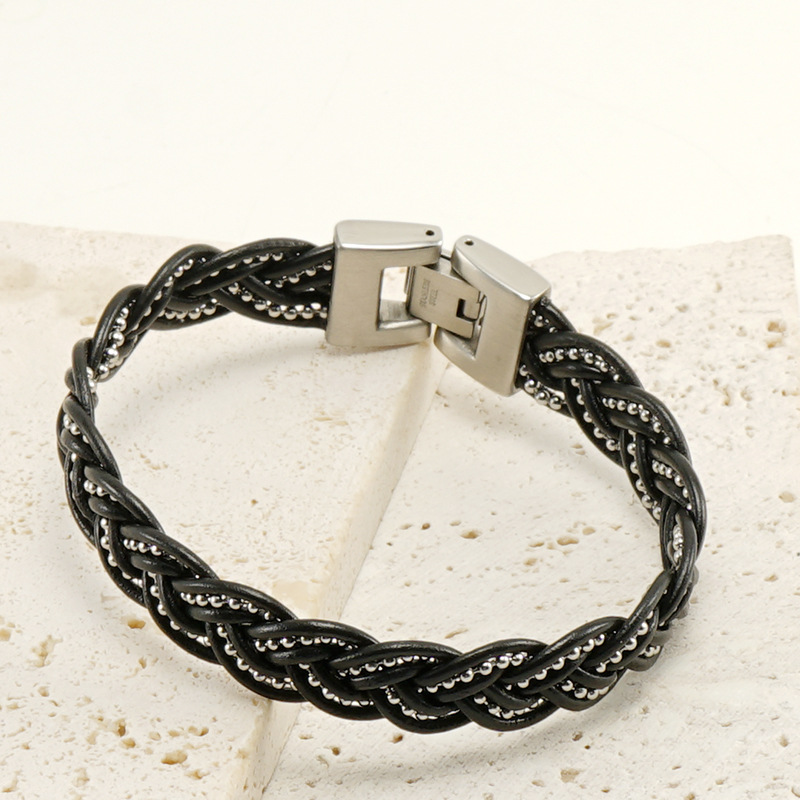 1 Piece Simple Style Twist Oil Rope Handmade Chain Unisex Bracelets