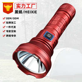 跨境户外白激光强光手电筒BT90充电超亮大功率便携一体仓98k手灯