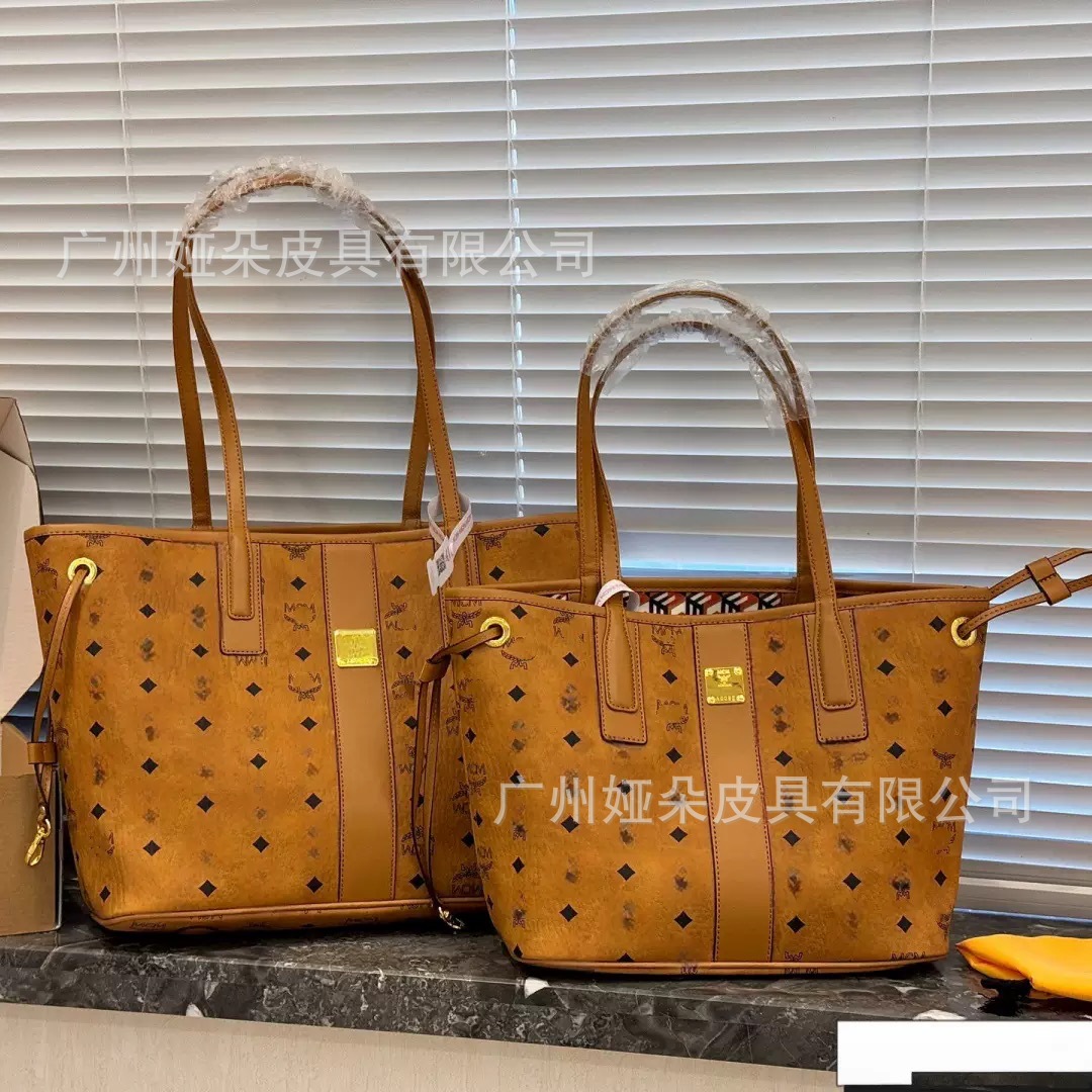 Mc Mother-Daughter Shopping Bag Tote Bag Genuine Leather Women's Bag Lv Bag Handbag Crossbody Bag Basket Bag City26