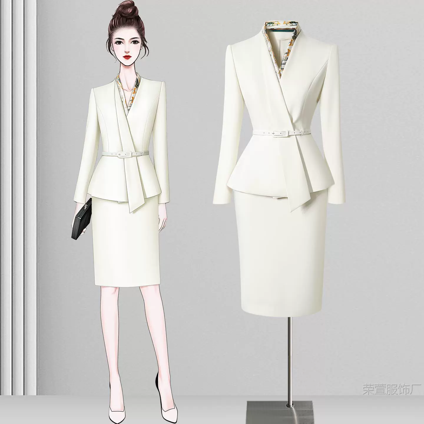 Комплект, классический пиджак костюм, модный комбинезон, slim fit