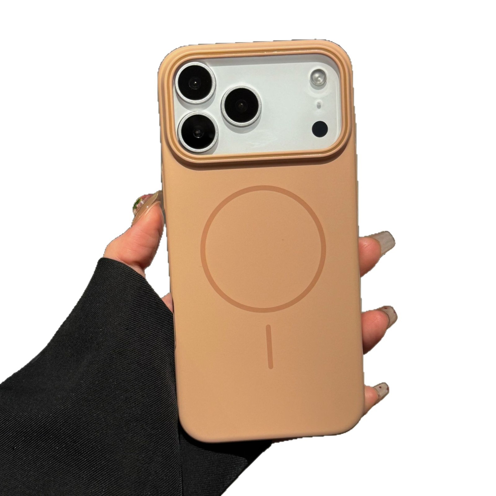Aplicable para iphone17PROMAX succión magnética Apple 16 estilo macarón ultra delgada sensación de piel esmerilado caso de PC