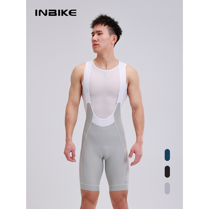 Lampada Inbike Cycling Pants Men's 25 Years New Spring and Summer Bib Shorts with Flap Pocket Pants Bicycle Pants Cloud Trace