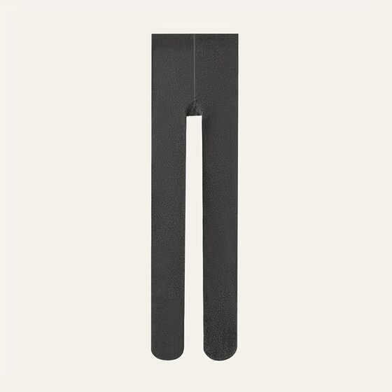High-End Gray Nude Thick Black Bare-Leg Artifact Spring & Fall Pure Cotton Warm Outer Leggings Vertical Stripesd One-Piece Pants