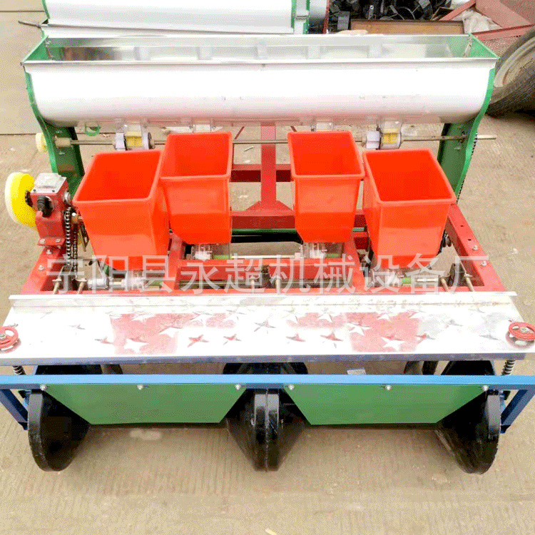 花生起垄播种机 一垄两行两垄四行三垄六行花生精播机 定做播种机