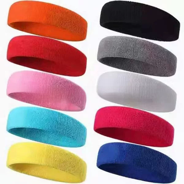 Outdoor sports sweat-absorbent towel headband hair band men's and women's fitness yoga headscarf factory wholesale LOGO pattern