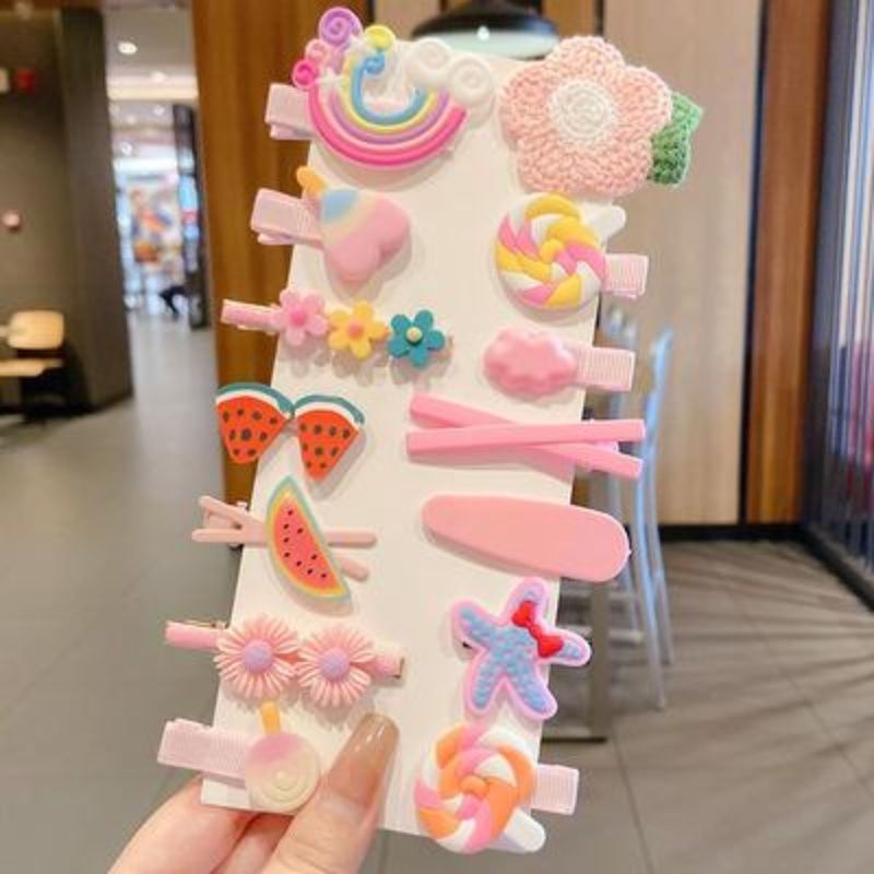小孩发夹女宝宝不伤发刘海夹儿童发卡幼儿小发夹头饰小女孩额头夹|undefined