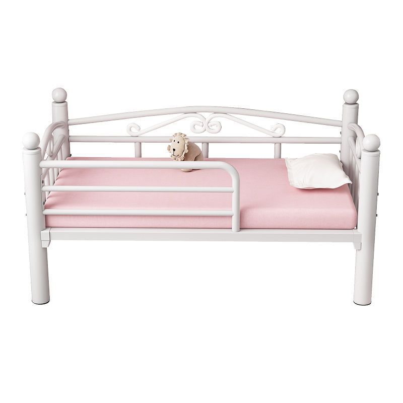 z% Children's bed with guardrail, wide and easy baby bed with iron bed with guardrail, iron art baking 