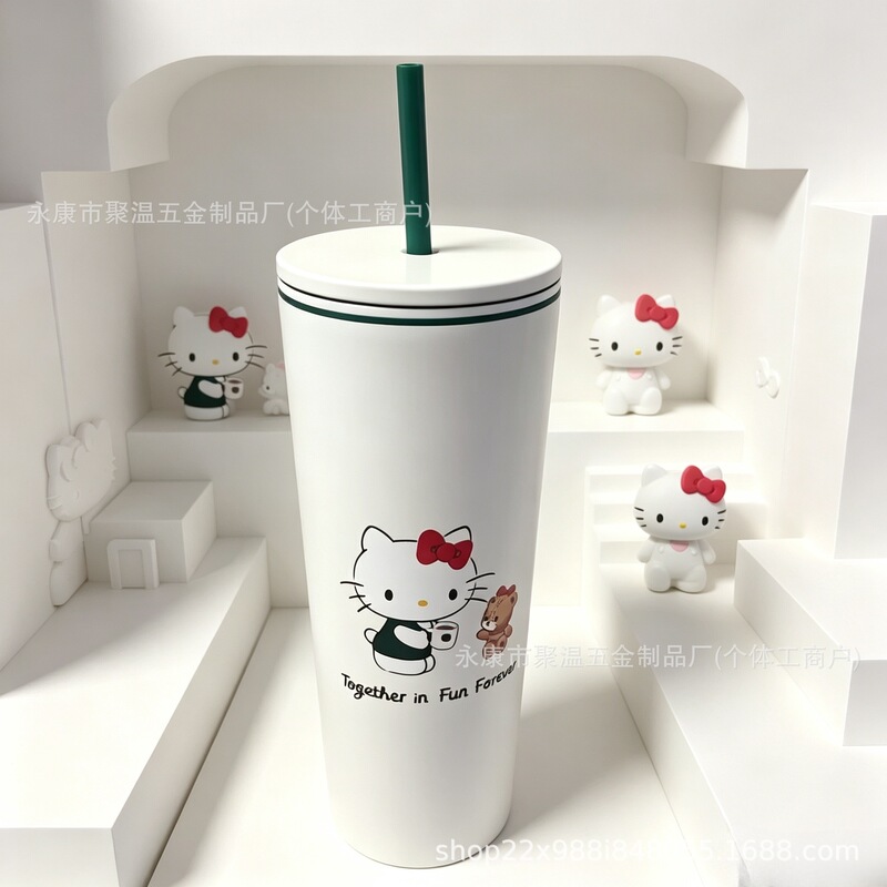 New Starbucks Hello Kitty Collaboration Cartoon Snoopy Kt Cat Straw Cup with High Aesthetic Value New Starbucks Hello Kitty Collaboration Cartoon Snoopy Kt Cat Straw Cup with High Aesthetic Value