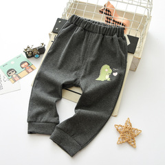 Spring Children's Casual Pants PP Pants New Children's Pants Long Pants Ins Dinosaur Print Spring Autumn Children's Clothing Pants Cross-border