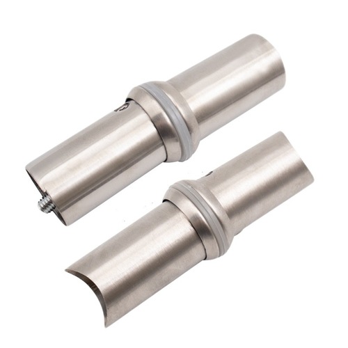 Door handle pull hardware thickened 304 stainless steel round and square tube handle accessories glass door handle fixing feet