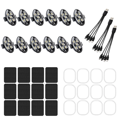 light for cars, motorcycles, drones, Other lights - 12-lights-1-remote-control