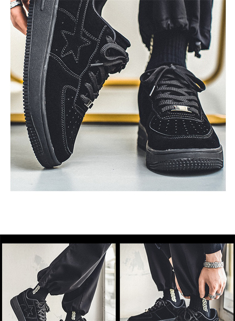 Leichte, lässige Boardschuhe für Herren in Übergröße, neue Herbst- und Winterschuhe für Studenten, schwarze Sportschuhe für das Militärtraining von Herren_voghion.com