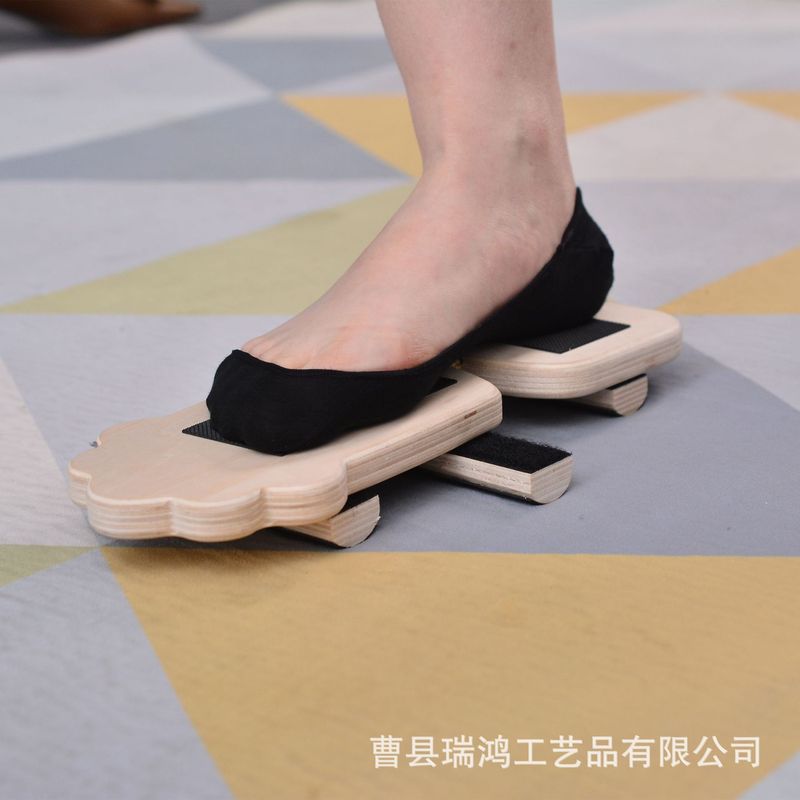 木の足のストレッチ器の片足のバランスのトレーニング器のバレエのバランス板の足首の捻挫は足の底の筋を緩和します。|undefined