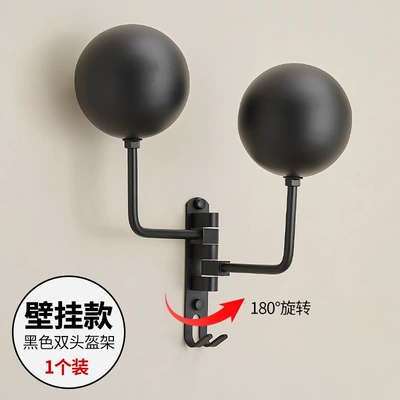 Motorcycle Helmet Wall-Mounted Holder for Home Use, Suitable for Various Types of Helmets, Motorcycle Helmet Stand, Display Rack, Hat Storage Rack (Motosiklet dəbilqə rəfləri) - double-ball-head-wall-hanging-model-stainless-steel-ball-head