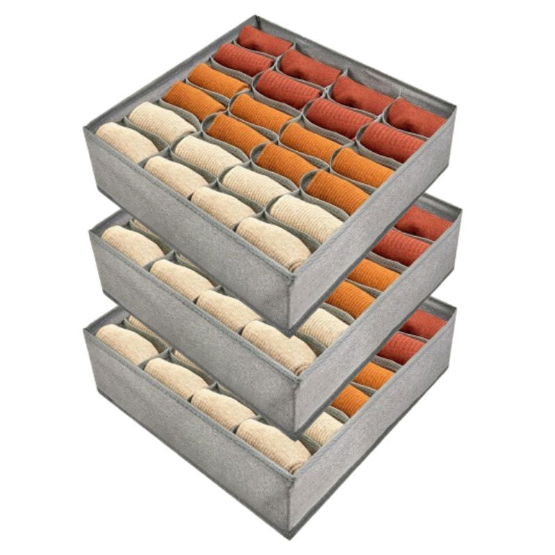 3 piezas de 24 grados gris borde gris