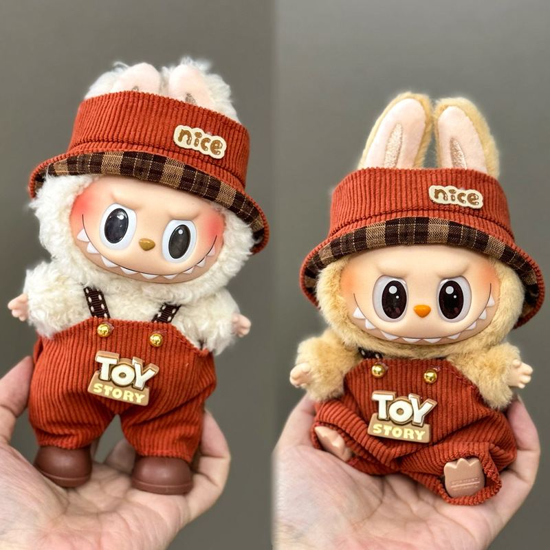 【衣類のみ】ラブブ labubu ベビー服 17cm ペンダント 1代目・2代目 ビニールぬいぐるみ 服セット|undefined