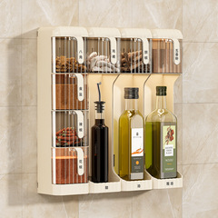 調料盒掛牆壁掛式廚房調味罐家用調料組合調味瓶收納盒分格食品級