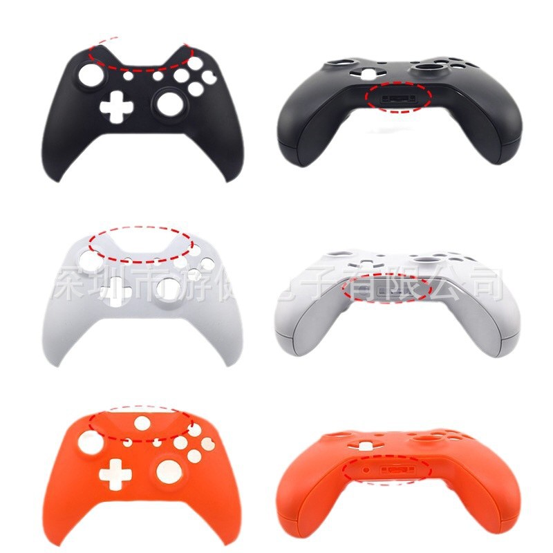Xbox un mango Delgado Shell material de la superficie del cáñamo conjunto completo Xbox uno s mango inalámbrico de reemplazo Shell