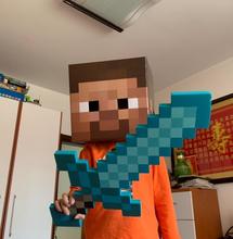 我的Minecraft游戏道具史蒂夫苦力怕铁傀儡僵尸斧头铲子玩具