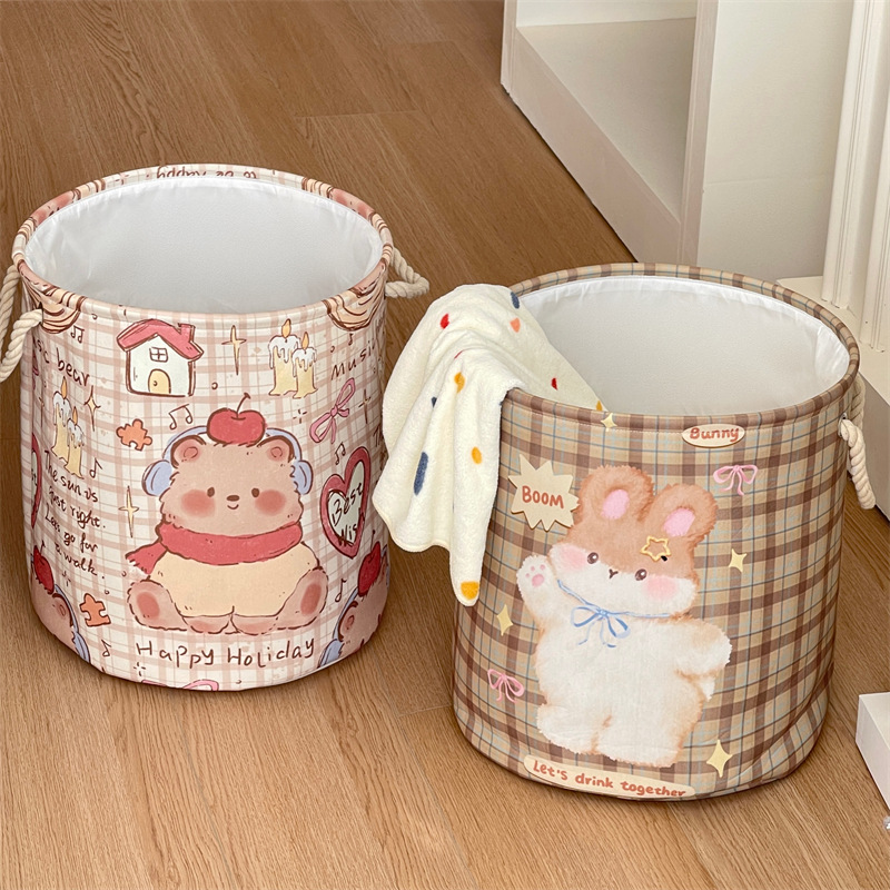 Cesta de ropa sucia, canasta de ropa sucia plegable para baño, dormitorio de estudiantes, canasta de almacenamiento de ropa sucia para uso doméstico, canasta de lavandería de alto valor