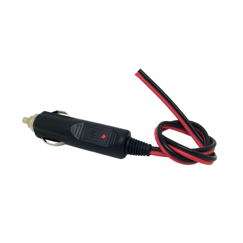 大功率汽车载点烟器插头电源延长纯铜线点烟器电源线车载插充气泵