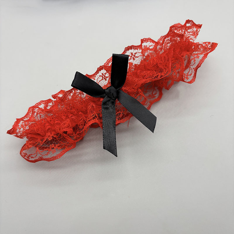 Nuevos productos transfronterizos japoneses de encaje arco de pierna anillo de novia accesorios de vestido de boda muslo correa de pierna de boda cubierta de pierna