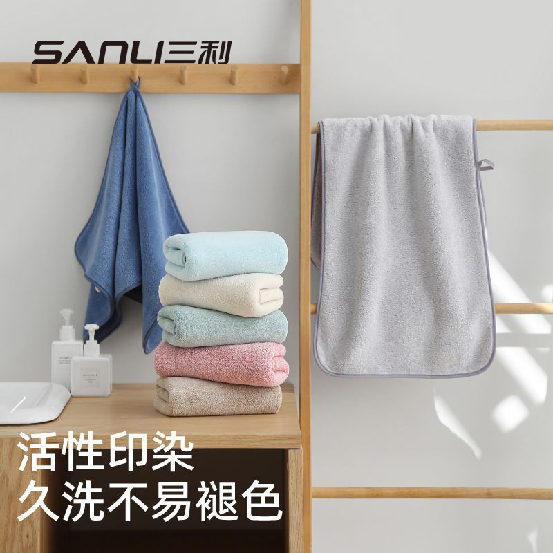 Toalla de felpa gruesa para hombres y mujeres, suave y absorbente - Sanli image 2