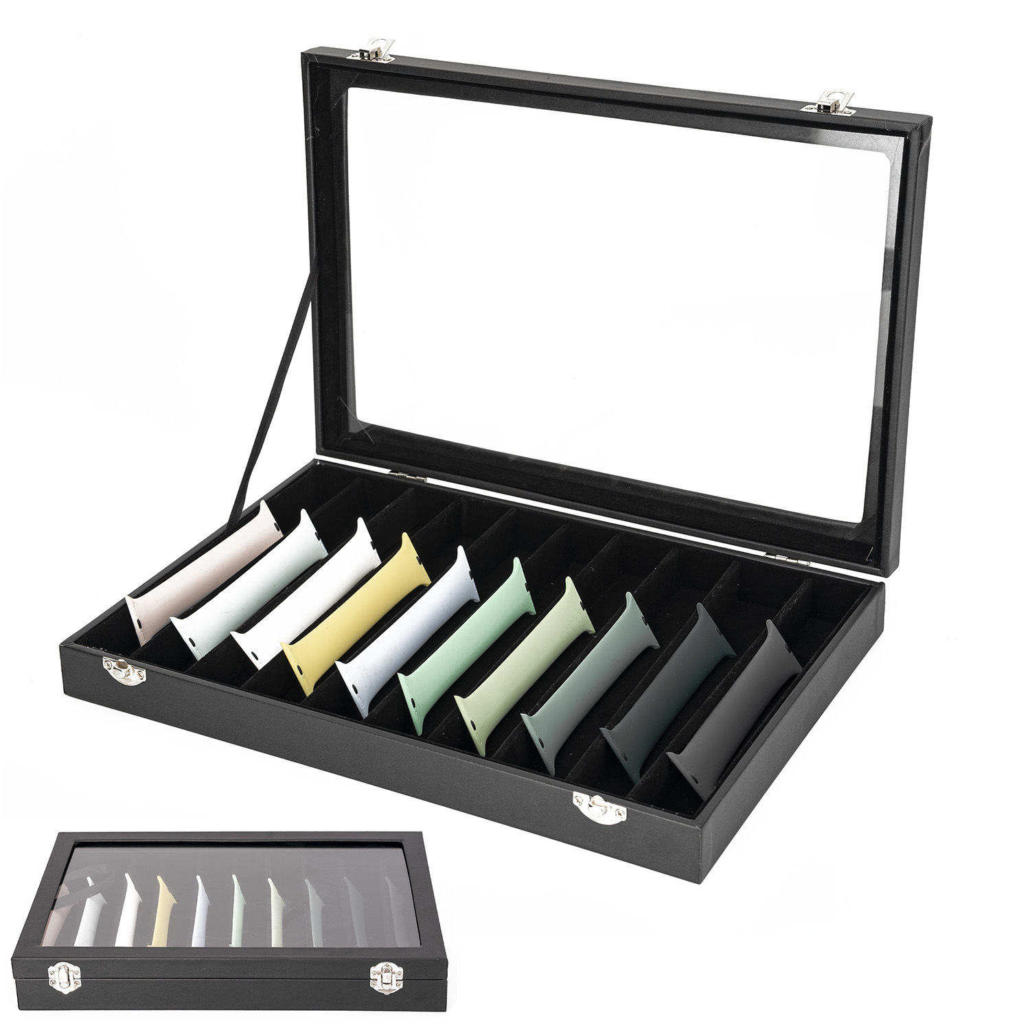 スマート腕時計8格10格アップルバンド収納ケース時計バンド展示ケース真珠ネックレス収納ケースアクセサリーケース