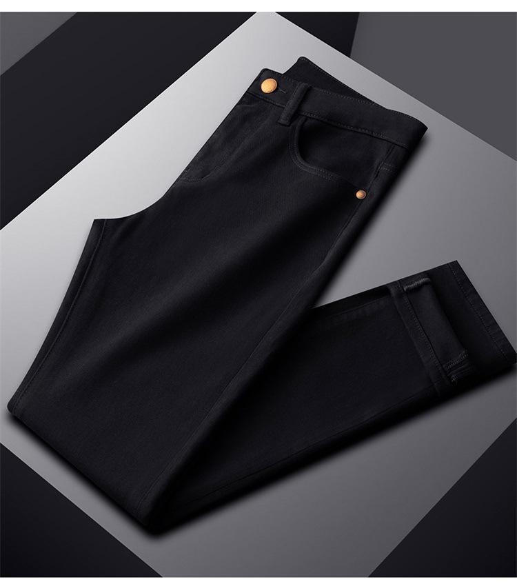 Herren Jeans Mit Stretch Gerade Passform Für Business Freizeit_voghion.com