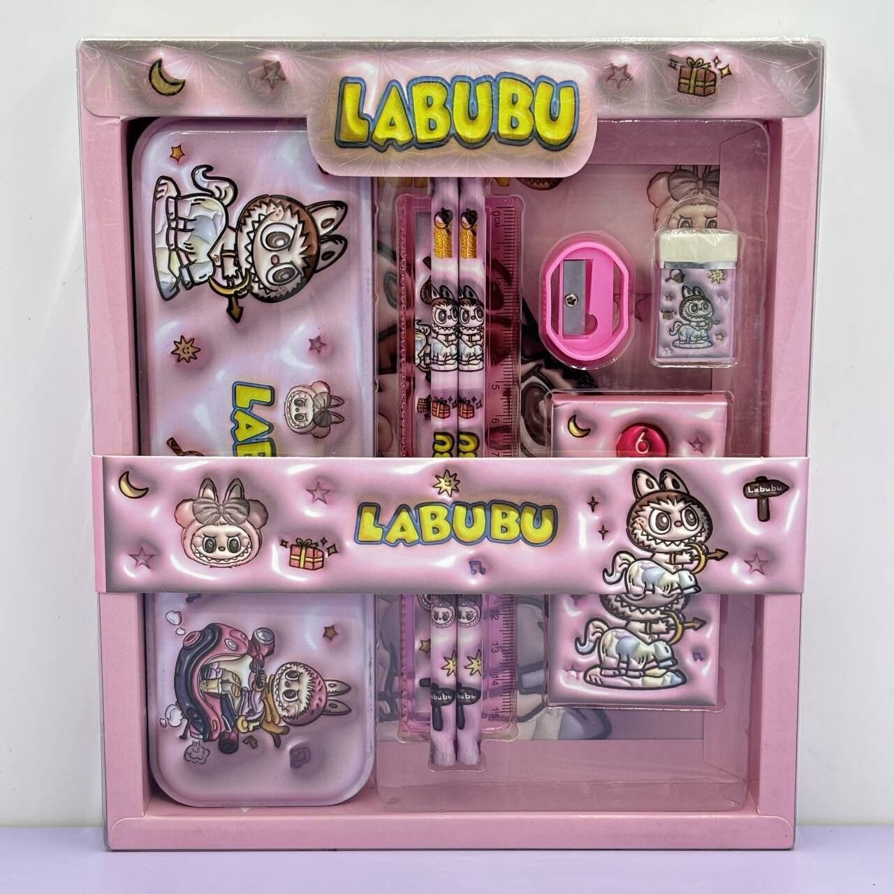 Sanrio-caja de regalo de papelería, conjunto de papelería transfronterizo, lápiz Kuromi, papelería de aprendizaje para niños, regalo de recompensa, venta al por mayor