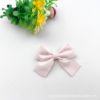 Hairgrip handmade with bow, hair accessory, silk colored clothing