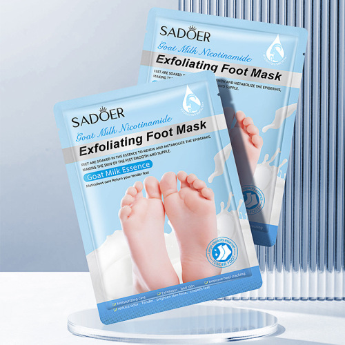 SADOER Goat Milk Niacinamide Exfoliating Foot Mask Hydrating Moisturizing Foot Care Foot Mask Cross-border Foreign Trade Wholesale