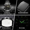 Fashionable calendar, waterproof quartz watches, steel belt, men's watch, wholesale