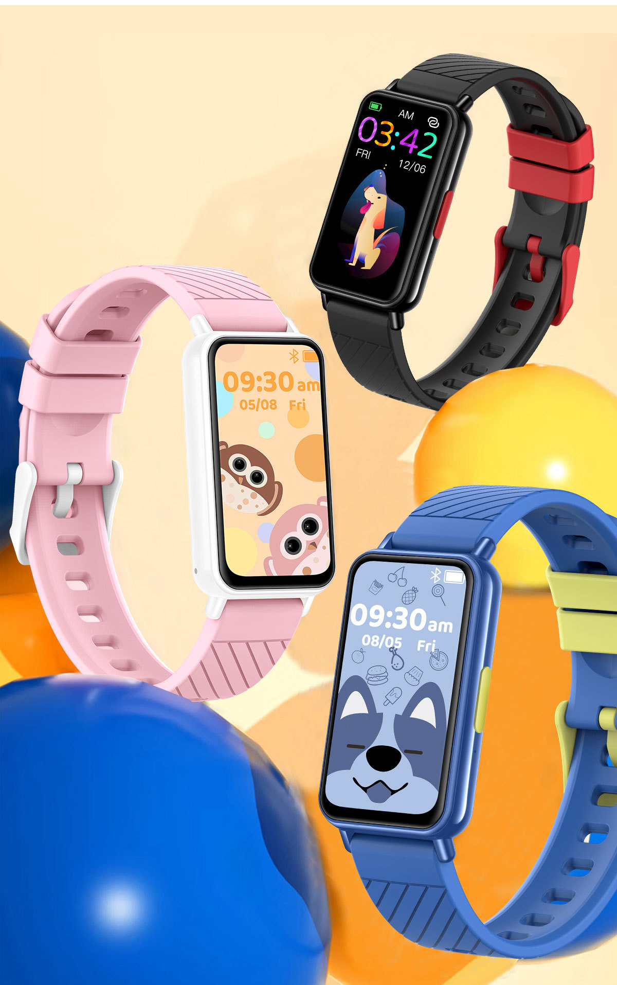 G02 Smart Bracelet S90 Upgraded model Heart rate and blood Pressure alarm message reminder Waterproof children's sports bracelet manufacturer undefined